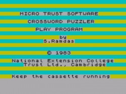 Crossword Puzzler (1983)(National Extension College Trust)(Side A)[16K]
